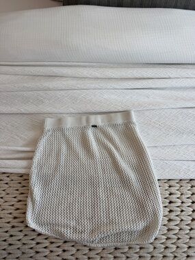O’Neill Textured Knit Cream Sweater Skirt